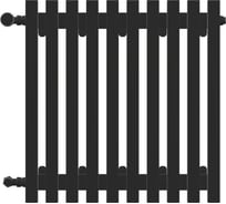 Вертикальный стальной радиатор GUARDO Retta 6P 300x1680 мм, 34 секций, S=16м², нижнее левое подключение 6P-0300-34 NK-VER-L R9005(M)