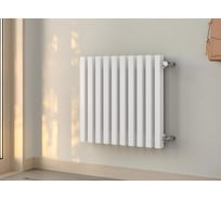 Вертикальный стальной радиатор GUARDO Retta 6P 500x380 мм, 8 секций, S=7м², боковое подключение 6P-0500-08 BK-VER R9016(M)