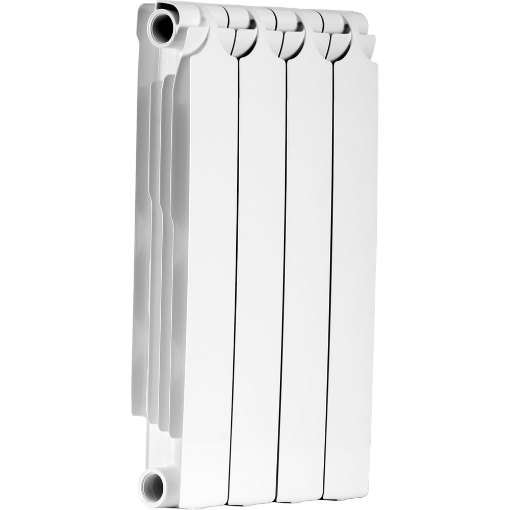 Биметаллический радиатор Теплоприбор, 4 секции, обогрев 7,6 м², BR1-500 ...