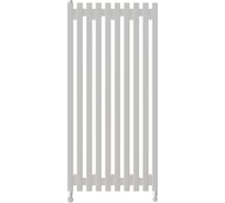 Вертикальный стальной радиатор GUARDO Retta 6P 1500x180 мм, 4 секций, S=9м², нижнее левое подключение 6P-1500-04 NK-VER-L R9016(M)