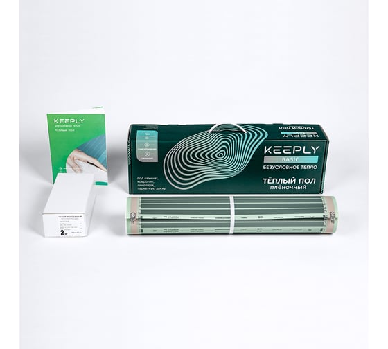 Комплект тёплого пола KEEPLY 140 Вт/м, Basic, 1,5 м.кв, 210Вт KPL005502