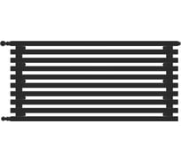 Горизонтальный стальной радиатор GUARDO Retta 6P 380x2200 мм, 8 секций, S=25м², нижнее правое подключение 6P-2200-08 NK-GOR-R R9005(M)