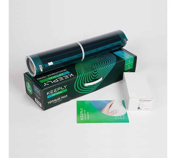 Комплект тёплого пола KEEPLY 160 Вт/м, Optimal, 3 м.кв, 480Вт KPL006505