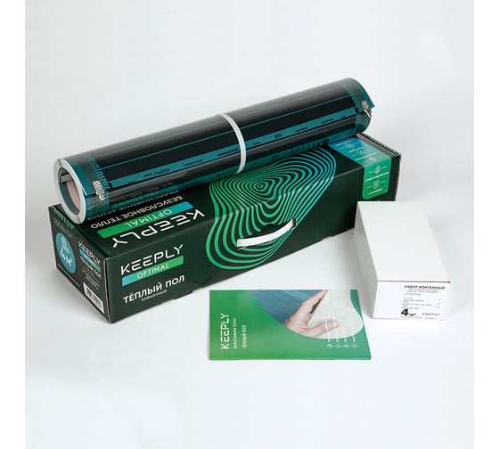 Комплект тёплого пола KEEPLY 200 Вт/м, Optimal, 3 м.кв, 600 Вт KPL007505