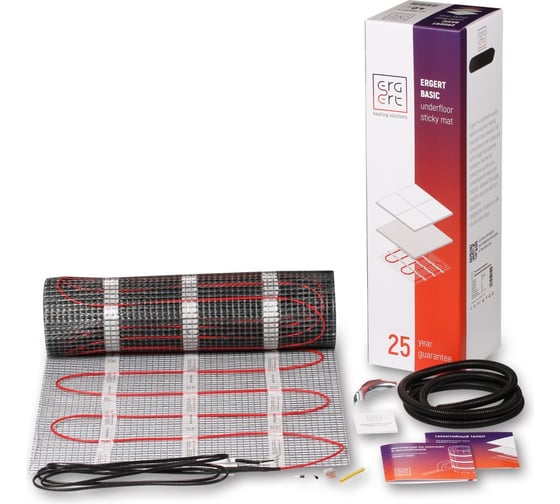 Нагревательный мат ERGERT BASIC-150 375 Вт, 2,5 кв.м. ETMB1500375