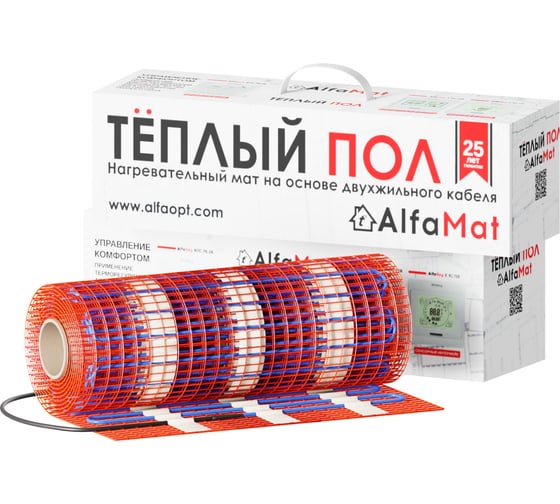 Мат нагревательный AlfaOpt AlfaMat-150 (2,5 м²) AM150-02-5