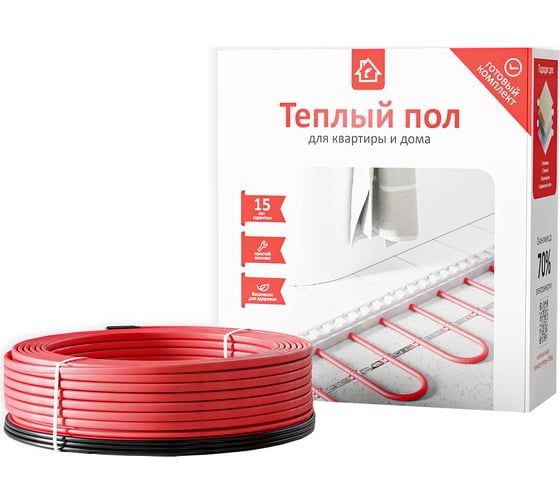 Кабельный тёплый пол AlfaOpt AlfaCable 20-600-30 (4 м²) AC20-600-30