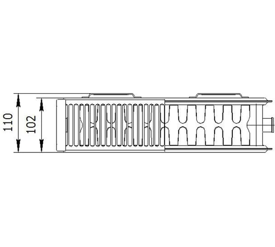 Панельный радиатор LEMAX Premium C 22x300x1400, 2161 Вт 121497