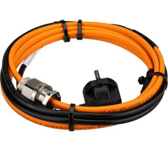 Кабель греющий саморегулирующийся PROCONNECT 10 ККНС 2ЛПп-ЭЛ 65/85, в трубу, 2м/20Вт 51-0601-4 1