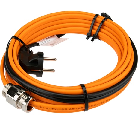 Кабель греющий саморегулирующийся PROCONNECT 10 ККНС 2ЛПп-ЭЛ 65/85, в трубу, 6м/60Вт 51-0603-4