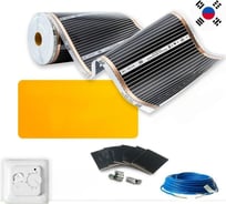 Комплект теплого пола с механическим терморегулятором Манотек 11,5 м² infra_pol_11.5