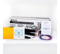 Комплект теплого пола с сенсорным программируемым терморегулятором Манотек 5 м² infra_5_e91