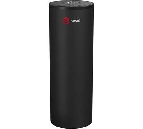 Бойлер косвенного нагрева напольный KRATS 350 Comfort черный, нержавеющая сталь, объем 254 л, производительность 1965 л/час при 40C BKNСB-350