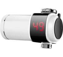 Проточный нагреватель с дисплеем Aquakratos без УЗО, белый, 3 кВт 31DY34