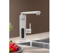 Смеситель для кухни с электронагревом Aquakratos с УЗО, хром, 3 кВт 31DY31