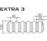 Радиатор Faberg Extra 3-х трубный, подключение - нижнее правое, секций - 10, высота - 1800, цвет - RAL9016 FB.700.3.1800.10.9016 4