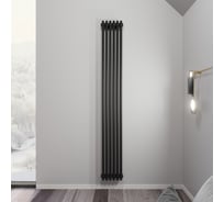 Радиатор Faberg Extra 2-х трубный, подключение - нижнее правое, секций - 6, высота - 1800, цвет - RAL9005 FB.700.2.1800.6.9005