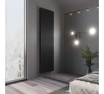 Радиатор Faberg Extra 2-х трубный, подключение - нижнее правое, секций - 14, высота - 1800, цвет - RAL9005 FB.700.2.1800.14.9005