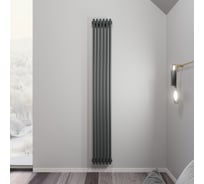 Радиатор Faberg Extra 2-х трубный, подключение - нижнее правое, секций - 6, высота - 1800, цвет - RAL7021 FB.700.2.1800.6.7021