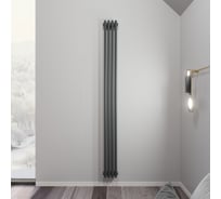 Радиатор Faberg Extra 2-х трубный, подключение - нижнее правое, секций - 4, высота - 1800, цвет - RAL7021 FB.700.2.1800.4.7021