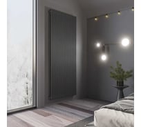 Радиатор Faberg Extra 2-х трубный, подключение - нижнее правое, секций - 20, высота - 1800, цвет - RAL7021 FB.700.2.1800.20.7021