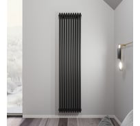 Радиатор Faberg Extra 2-х трубный, подключение - нижнее правое, секций - 10, высота - 1800, цвет - RAL9005 FB.700.2.1800.10.9005