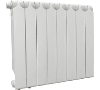 Биметаллический радиатор Теплоприбор, 8 секций, обогрев 15,2 м², БР1-500/08 НПЛ