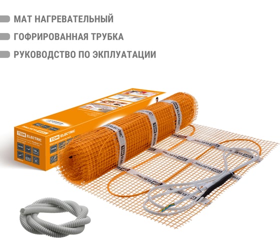 Теплый пол (мат нагревательный) TDM "Комфорт" МН двухжильный, 3 кв. м, 450 Вт Electric SQ2501-0003