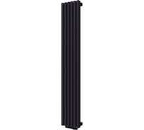 Радиатор КЗТО QUADRUM 60 V 1750-6 R RAL 1T103S9005 чёрный матовый муар QUD60V1175006RRAL1T103S9005