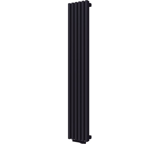 Радиатор КЗТО QUADRUM 60 V 1750-6 R RAL 1T103S9005 чёрный матовый муар QUD60V1175006RRAL1T103S9005