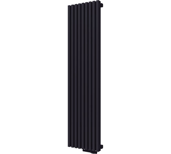 Радиатор КЗТО QUADRUM 60 V 1750-9 R RAL 1T103S9005 чёрный матовый муар QUD60V1175009RRAL1T103S9005 1