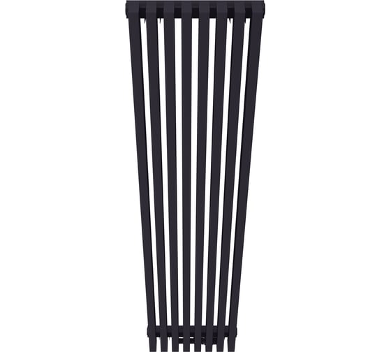 Радиатор КЗТО QUADRUM 60 V 1750-9 R RAL 1T103S9005 чёрный матовый муар QUD60V1175009RRAL1T103S9005
