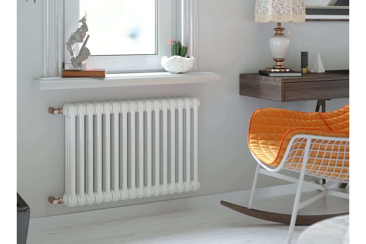 Вертикальный стальной радиатор GUARDO Pilon 565x474 мм, 10 секций, S ...