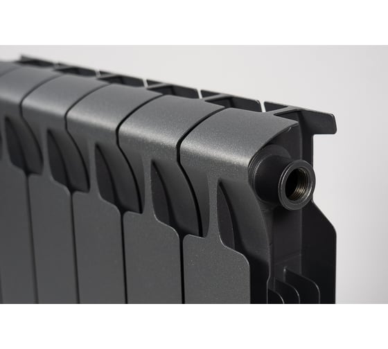 Биметаллический радиатор RIFAR MONOLIT 500 Титан 12 секц. бок. R-MN-500-12-TI