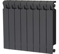Биметаллический радиатор RIFAR MONOLIT 500 Титан 08 секц. бок. R-MN-500-08-TI