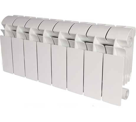Радиатор алюминиевый Global VOX-R 200 8 секций, боковое подключение, белый RAL 9010 RG0092B7F839EF