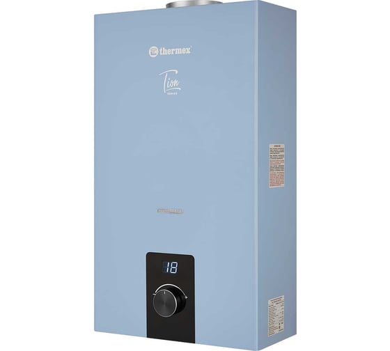 Водонагреватель газовый проточный бытовой THERMEX T 20 D (Silver Grey) ЭдЭБ05003