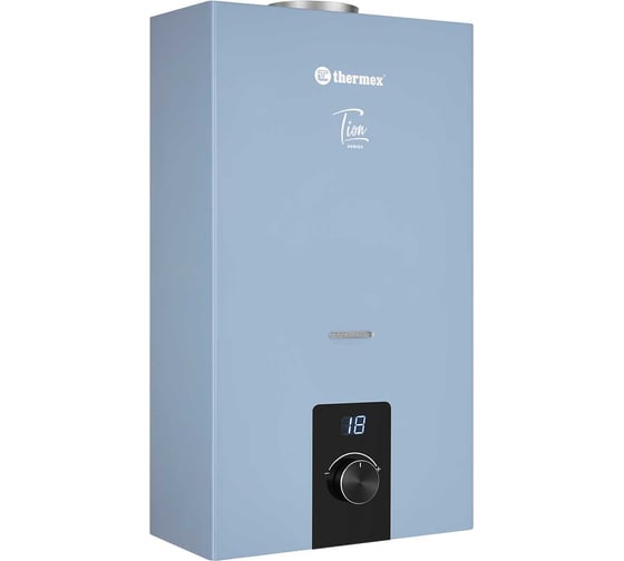 Водонагреватель газовый проточный бытовой THERMEX T 20 D (Silver Grey) ЭдЭБ05003