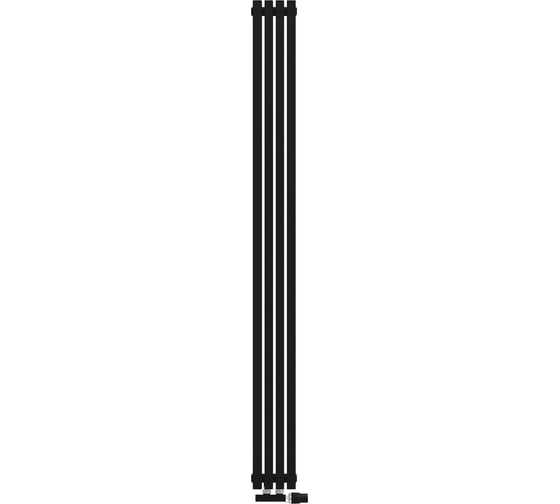 Радиатор КЗТО QUADRUM 30 V 1-1750-4 R RAL1T103S9005 черный матовый муар QUD30V117504RRAL1T103S9005