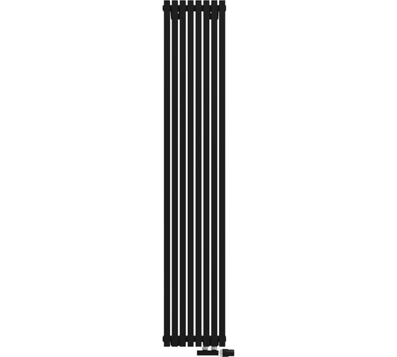 Радиатор КЗТО QUADRUM 30 V 1-1750-8 R RAL1T103S9005 черный матовый муар QUD30V117508RRAL1T103S9005
