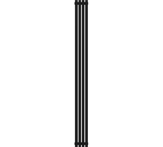 Радиатор КЗТО QUADRUM 30 V 1-1750-4 RAL1T103S9005 черный матовый муар QUD30V117504RAL1T103S9005