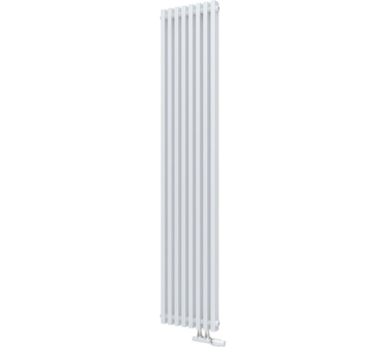 Радиатор КЗТО QUADRUM NEO 50 V 1750-8 R RAL1T104S9016 белый муар QUDN50V17508RRAL1T104S9016