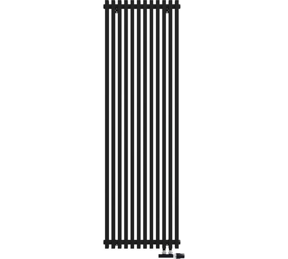 Радиатор КЗТО QUADRUM NEO 50 V 1750-12 R RAL1T103S9005 черный матовый муар QUDN50V175012RRAL1T103S9005