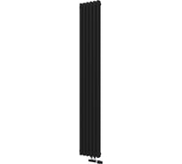 Радиатор КЗТО QUADRUM NEO 50 V 1750-6 R RAL1T103S9005 черный матовый муар QUDN50V17506RRAL1T103S9005