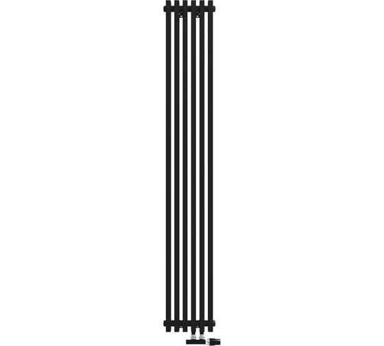 Радиатор КЗТО QUADRUM NEO 50 V 1750-6 R RAL1T103S9005 черный матовый муар QUDN50V17506RRAL1T103S9005