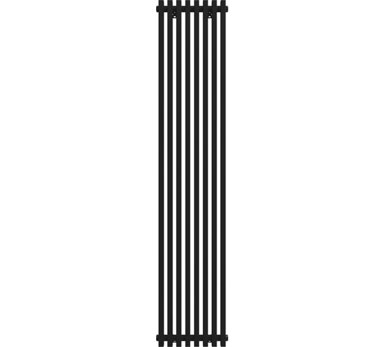 Радиатор КЗТО QUADRUM NEO 50 V 1750-8 RAL1T103S9005 черный матовый муар QUDN50V17508RAL1T103S9005