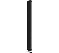 Радиатор КЗТО QUADRUM NEO 50 V 1750-4 R RAL1T103S9005 черный матовый муар QUDN50V17504RRAL1T103S9005