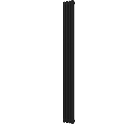 Радиатор КЗТО QUADRUM NEO 50 V 1750-4 RAL1T103S9005 черный матовый муар QUDN50V17504RAL1T103S9005