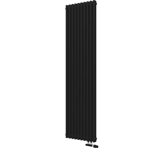 Радиатор КЗТО QUADRUM NEO 50 V 1750-10 R RAL1T103S9005 черный матовый муар QUDN50V175010RRAL1T103S9005