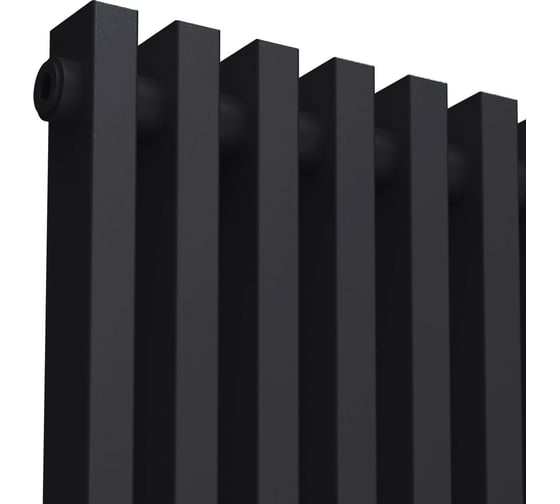 Радиатор КЗТО QUADRUM NEO 50 V 1750-10 R RAL1T103S9005 черный матовый муар QUDN50V175010RRAL1T103S9005